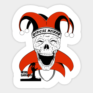 Official Weirdo "Jester Skull" Sticker